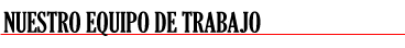 Nuestro equipo de trabajo